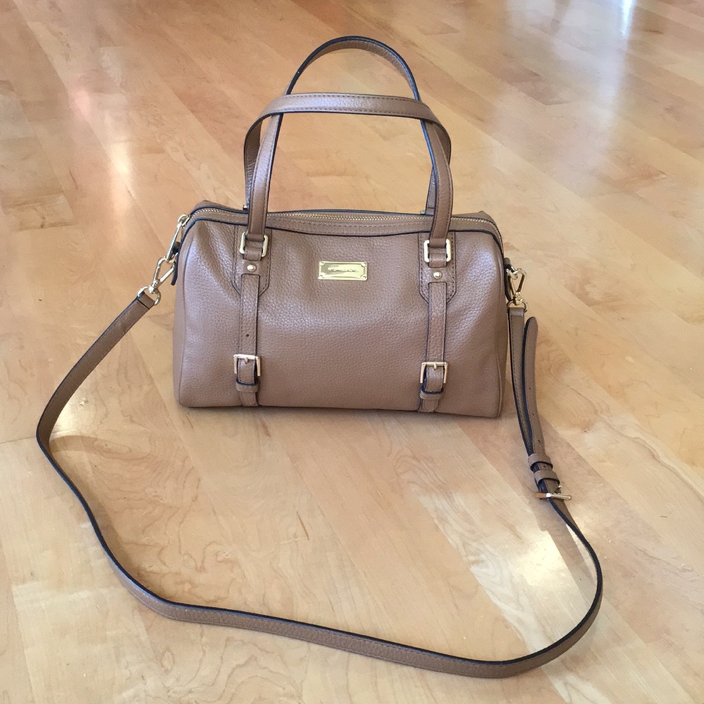 MICHAEL MICHAEL KORS Bedford Legacy Pebbled Leather Duffle Satchel